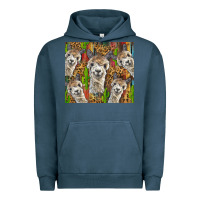 Pigment Midnight Navy alpaca Urban Hoodie - BarkalooDesign