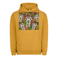 Pigment Peanut Butter alpaca Urban Hoodie - BarkalooDesign