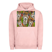 Pigment Salmon alpaca Urban Hoodie - BarkalooDesign