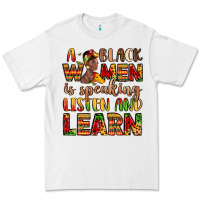White a black women is speaking listen and learn Premium Tee - LillyAllenDesigns