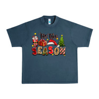 Midnight Navy tis the season christmas Urban Heavy Tee - texasbilliewilder