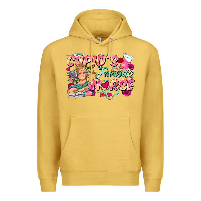 Cupid's Favorite Nurse Premium Hoodie by FaDigitalArtStudio | Teevron