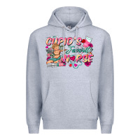 Heather Grey cupid's favorite nurse Premium Hoodie - FaDigitalArtStudio