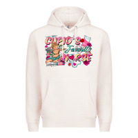 Pale Pink cupid's favorite nurse Premium Hoodie - FaDigitalArtStudio