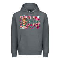 Rock cupid's favorite nurse Premium Hoodie - FaDigitalArtStudio