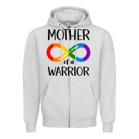 Dove Grey Mother Of Warrior Zipper Hoodie - CowhideDigitalArt