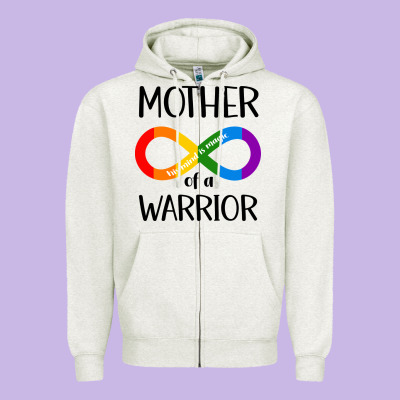 Mother Of Warrior Zipper Hoodie Designed By Cowhidedigitalart
