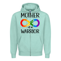 Seafoam Mother Of Warrior Zipper Hoodie - CowhideDigitalArt