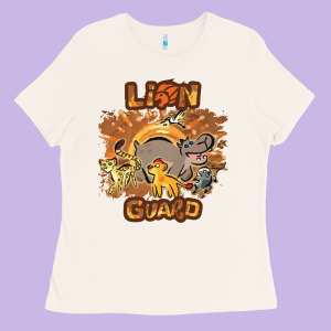 Lion Guard   Cave Painting Ladies Tee Designed By Lanvoart