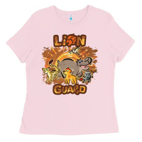 Bubblegum Pink lion guard   cave painting Ladies Tee - lanVoArt