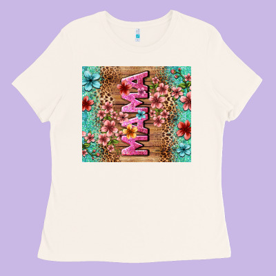 Floral Mama Ladies Tee Designed By Lillyallendesigns