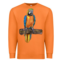 Carrot blue throated macaw Premium Sweatshirt - LillyAllenDesigns