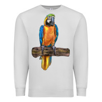 Dove Grey blue throated macaw Premium Sweatshirt - LillyAllenDesigns