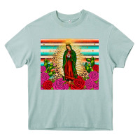 Arona our lady of guadalupe cactus leopard Heavy Core Tee - JahusDesignShop