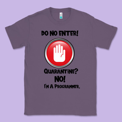 I'm Not In Quarantine I'm A Programmer Classic Tee Designed By Bettercallsaul