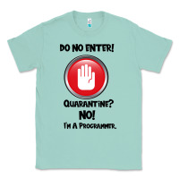 Seafoam I'm Not In Quarantine I'm A Programmer Classic Tee - Bettercallsaul