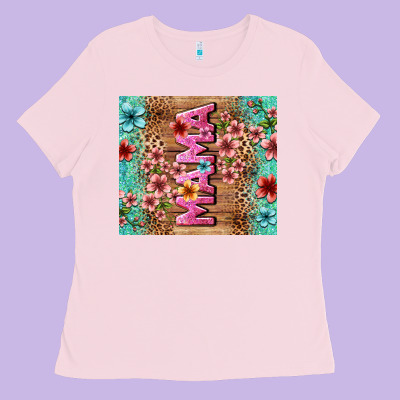 Floral Mama Ladies Tee Designed By Lillyallendesigns