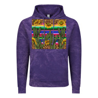 Cloud Purple western desert with leopard and sunflowers tumbler tbs Vintage Hoodie - TumblerDesignByShophia