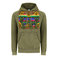 Vintage Olive western desert with leopard and sunflowers tumbler tbs Vintage Hoodie - TumblerDesignByShophia