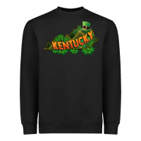 Black Kentucky map St. Patrick's Day Heavyweight Sweatshirt - FaDigitalArtStudio