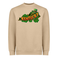 Mushroom Kentucky map St. Patrick's Day Heavyweight Sweatshirt - FaDigitalArtStudio