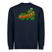 Navy Kentucky map St. Patrick's Day Heavyweight Sweatshirt - FaDigitalArtStudio