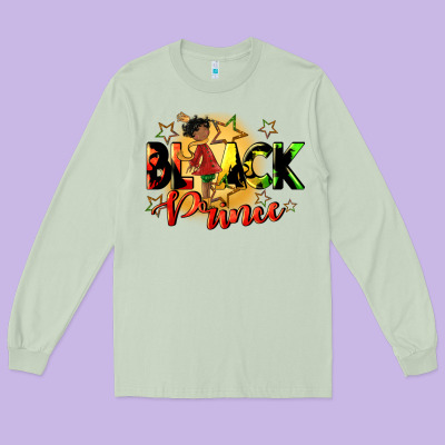 Black Prince Long Sleeve Tee Designed By Cowgirlartshop