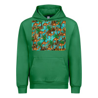 Emerald camel leopard Urban Hoodie - BarkalooDesign