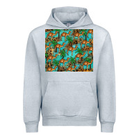 Heather Grey camel leopard Urban Hoodie - BarkalooDesign