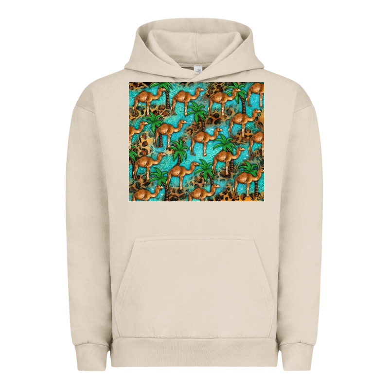 Camel Leopard Urban Hoodie by BarkalooDesign | Teevron