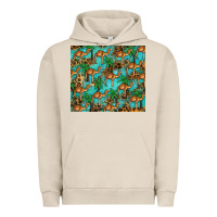 Pigment French Oak camel leopard Urban Hoodie - BarkalooDesign