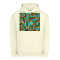 Pigment Pistachio camel leopard Urban Hoodie - BarkalooDesign