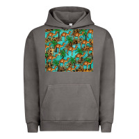 Pigment Tornado camel leopard Urban Hoodie - BarkalooDesign