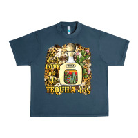 Midnight Navy he don't love me like tequila does Urban Heavy Tee - JahusDesignShop