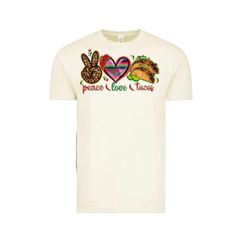 Peace Love Tacos Vintage Tee by NancyCooperArtShop | Teevron