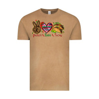 Vintage Camel Peace love tacos Vintage Tee - NancyCooperArtShop