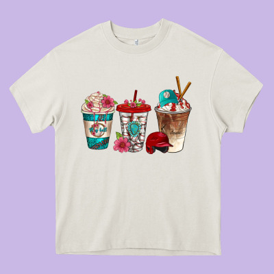 Western Baseball Coffee Cups Bbs Heavy Core Tee Designed By Bundleandbundleshop