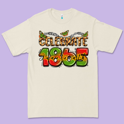 Celebrate 1865 Juneteenth Premium Tee Designed By Lillyallendesigns