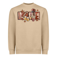 Mushroom football love Heavyweight Sweatshirt - FaDigitalArtStudio