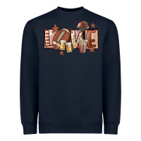 Navy football love Heavyweight Sweatshirt - FaDigitalArtStudio