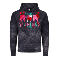 Cloud Black Happy Valentine's Day with teeth Valentine's Day Vintage Hoodie - HowdyJamesFarm