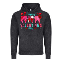 Vintage Black Happy Valentine's Day with teeth Valentine's Day Vintage Hoodie - HowdyJamesFarm