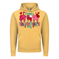 Vintage Mustard Happy Valentine's Day with teeth Valentine's Day Vintage Hoodie - HowdyJamesFarm