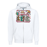 White Teacher life leopard frame Zipper Hoodie - LillyAllenDesigns