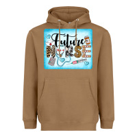 Toasted Coconut Western Future Nurse Heavyweight Hoodie - LillyAllenDesigns