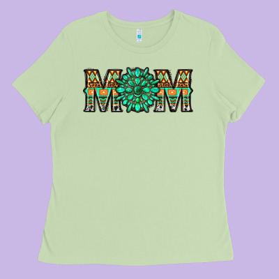 Gemstone Aztec Mom Ladies Tee Designed By Lillyallendesigns