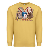 Antique Gold take me out to the ballgame Premium Sweatshirt - RacoonDesign