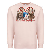 Pale Pink take me out to the ballgame Premium Sweatshirt - RacoonDesign