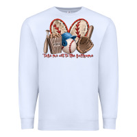 White take me out to the ballgame Premium Sweatshirt - RacoonDesign