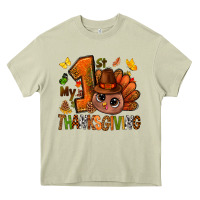 Mossy my first thanksgiving with turkey bbs Heavy Core Tee - BundleAndBundleShop